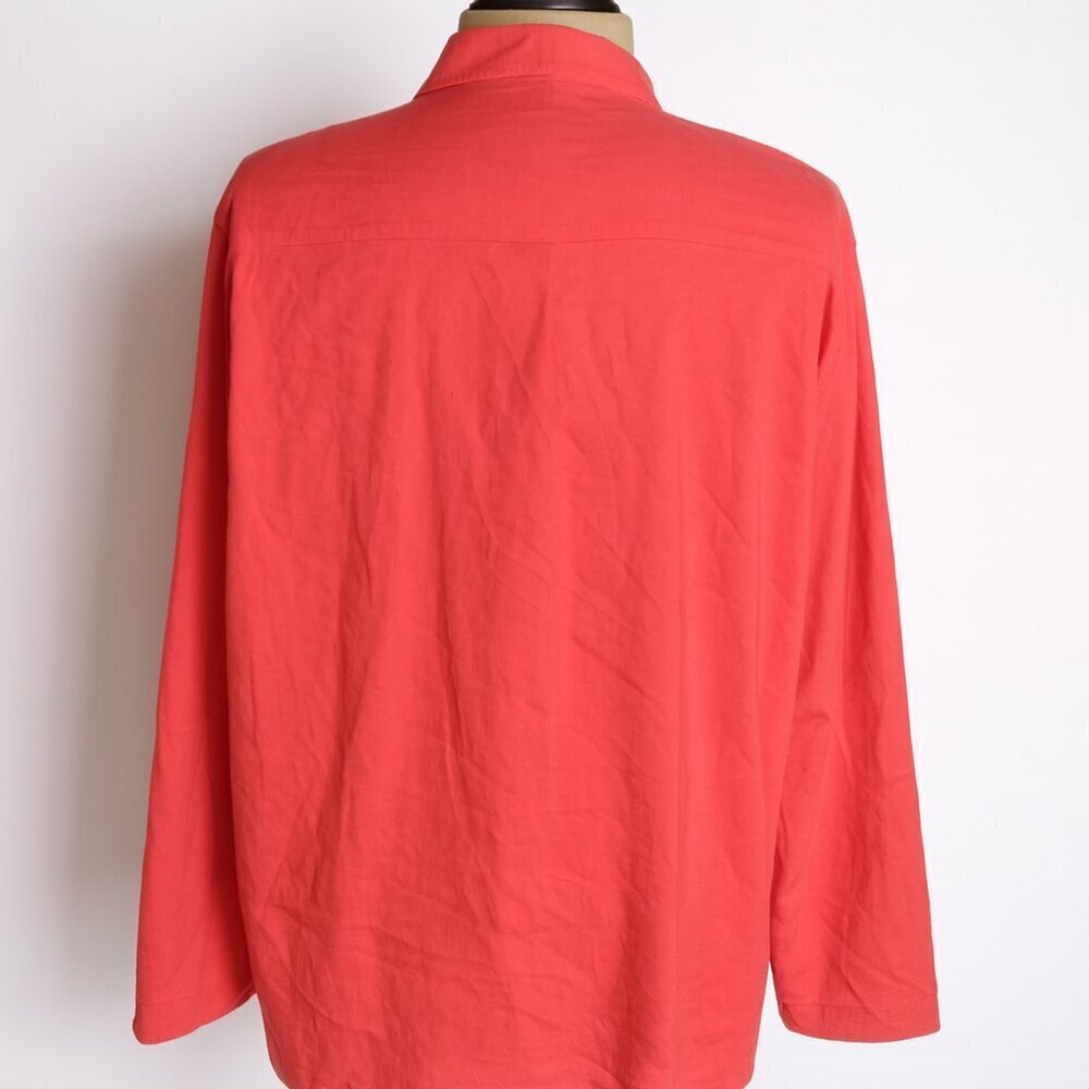 Vintage Times 7 Todd Oldham Pink Embroidered Button Up Shirt L/XL - Picture 2 of 5